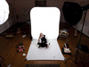 Taking a break during a 'House of Cards' photoshoot