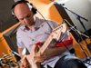 Dan Furr of Audio Justice during recording session, Koolworld Studios, Bedfordshire