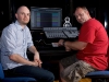 Dan with long time Audio Justice collaborator and sound engineer extraordinaire Dave Wooster, Koolworld recording studios.
