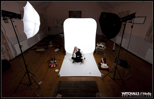 Audio Justice ‘House of Cards’ Photo Shoot: Setting up for the first part of the photo shoot.